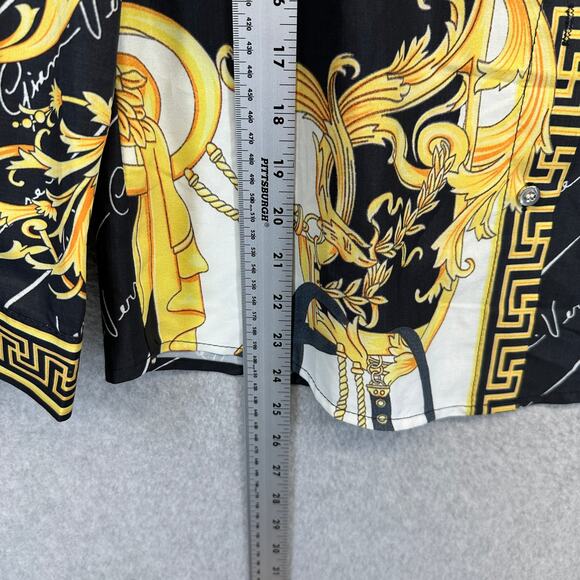 Xingchenkaiyi Blouse Womens Size M Multicolor Baroque Long Sleeve Button Up - Picture 10 of 13